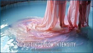 adjusting color intensity