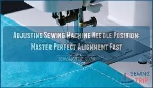 adjusting sewing machine needle position