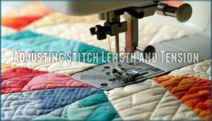 adjusting stitch length and tension