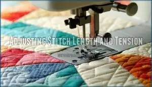 adjusting stitch length and tension