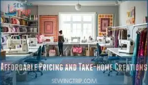 affordable pricing and take-home creations