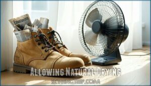 allowing natural drying