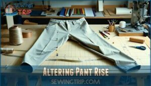 altering pant rise altering pant rise
