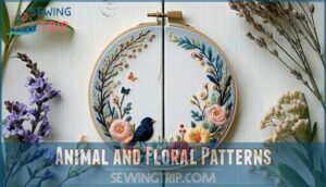 animal and floral patterns