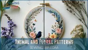 animal and floral patterns