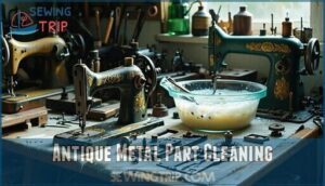 antique metal part cleaning
