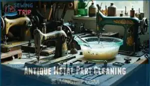 antique metal part cleaning