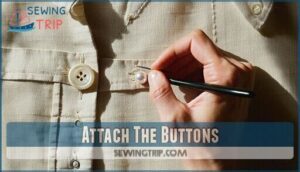 attach the buttons