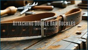 attaching double bar buckles