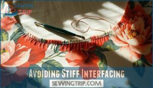 avoiding stiff interfacing