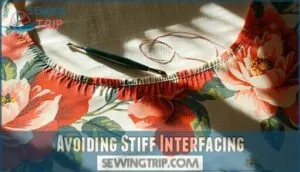 avoiding stiff interfacing