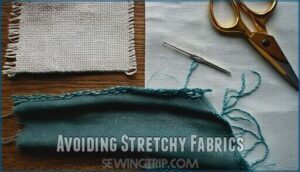 avoiding stretchy fabrics