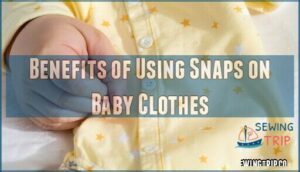 benefits of using snaps on baby clothes