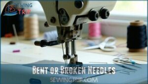 bent or broken needles