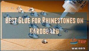 best glue for rhinestones on cardboard