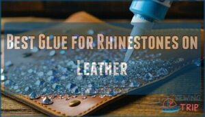 best glue for rhinestones on leather