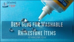 best glue for washable rhinestone items