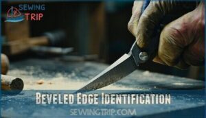 beveled edge identification
