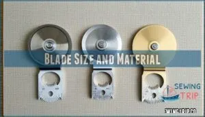 blade size and material
