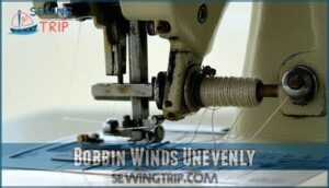 bobbin winds unevenly