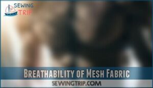 breathability of mesh fabric