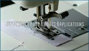 buttonhole foot and its applications