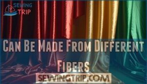 can be made from different fibers