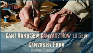 can i hand sew canvas? how to sew canvas by hand