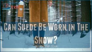 can suede be worn in the snow