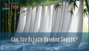 can you bleach bamboo sheets
