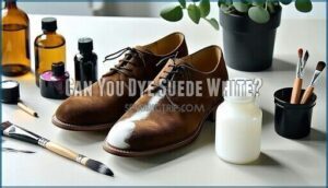 can you dye suede white