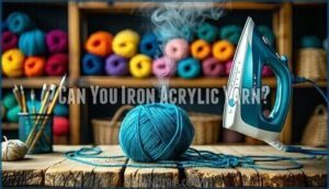 can you iron acrylic yarn