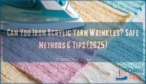 can you iron acrylic yarn wrinkles
