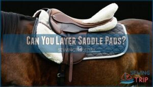 can you layer saddle pads