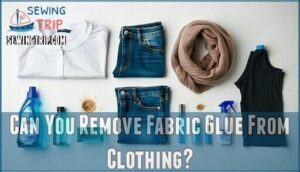 can you remove fabric glue from clothing