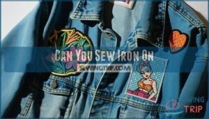 can you sew iron on