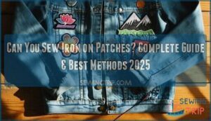 can you sew iron on patches