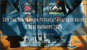 can you sew iron on patches