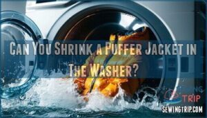 can you shrink a puffer jacket in the washer