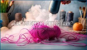 can you steam acrylic yarn