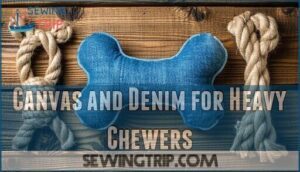canvas and denim for heavy chewers