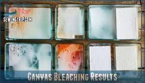 canvas bleaching results