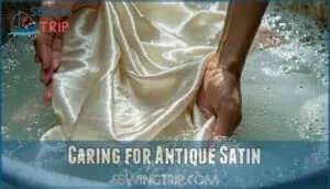 caring for antique satin