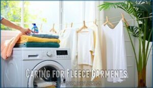 caring for fleece garments