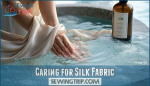 caring for silk fabric