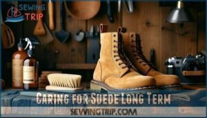 caring for suede long term