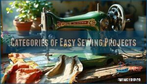 categories of easy sewing projects
