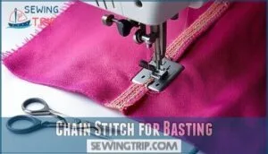 chain stitch for basting