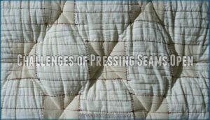 challenges of pressing seams open