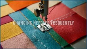 changing needles frequently